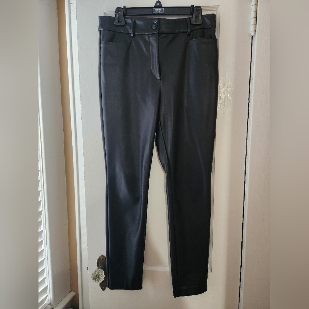 Loft Women's Black "Leather" Pants